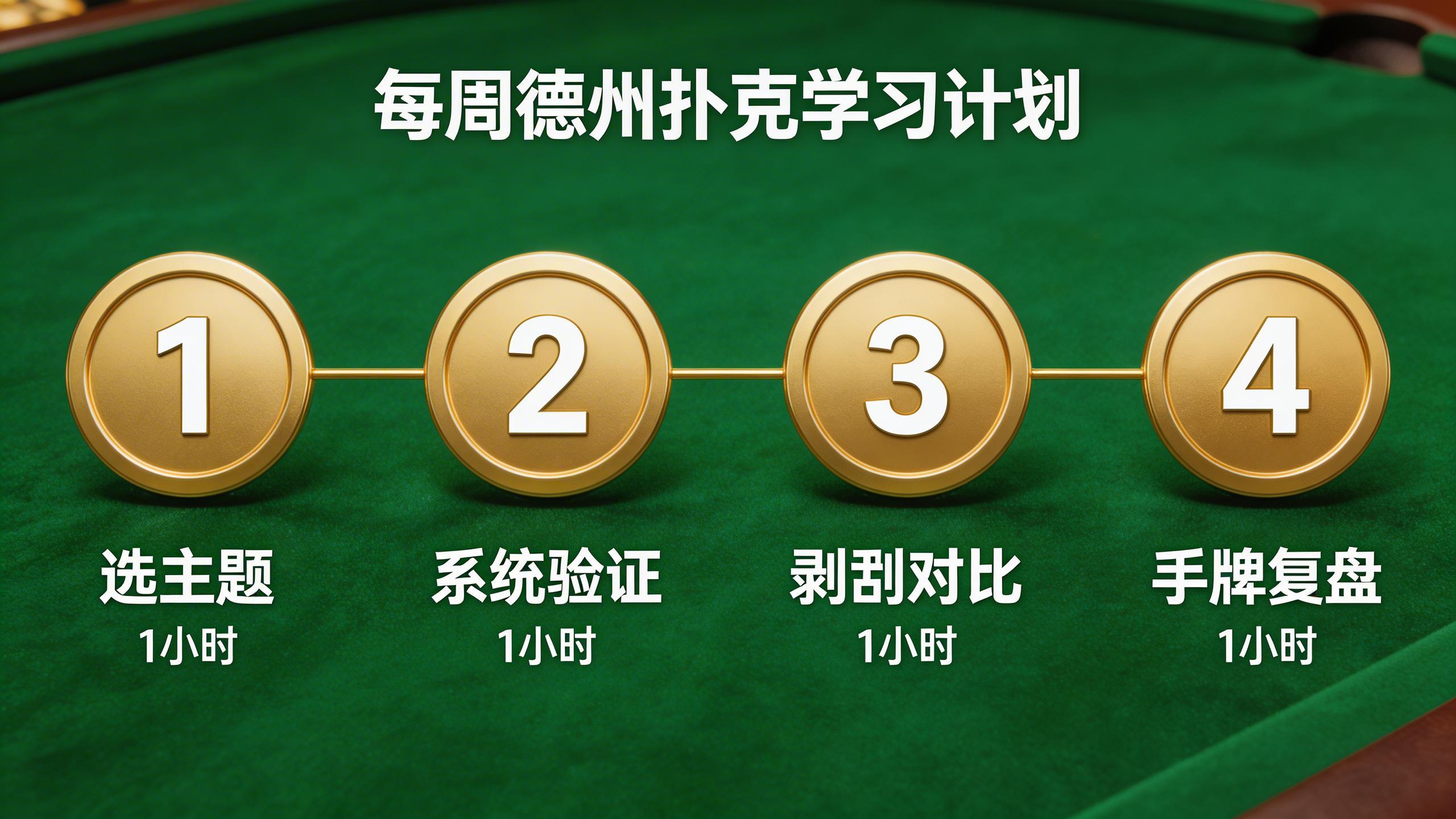 德州扑克求解器学习每周计划时间表